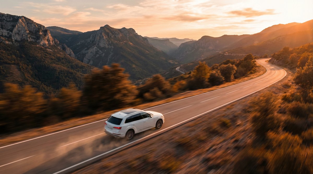 糖心vlog SUV山路驾驶视频